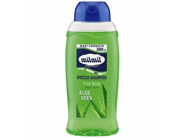shower gel shampoo mil mil aloe ml.500